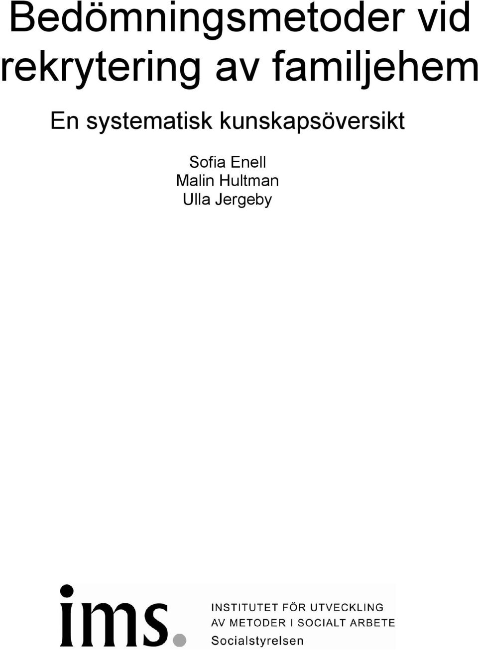 systematisk kunskapsöversikt