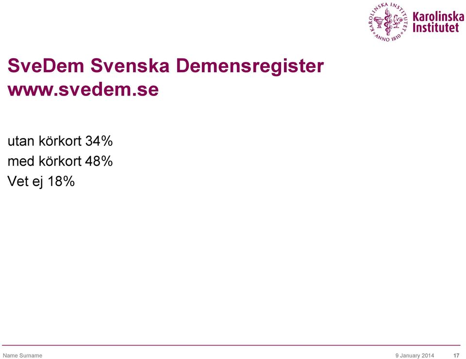 se utan körkort 34% med