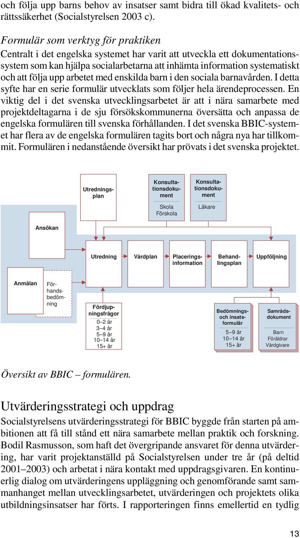 upp arbetet med enskilda barn i den sociala barnavården. I detta syfte har en serie formulär utvecklats som följer hela ärendeprocessen.