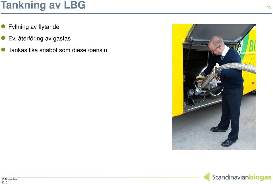 återföring av gasfas