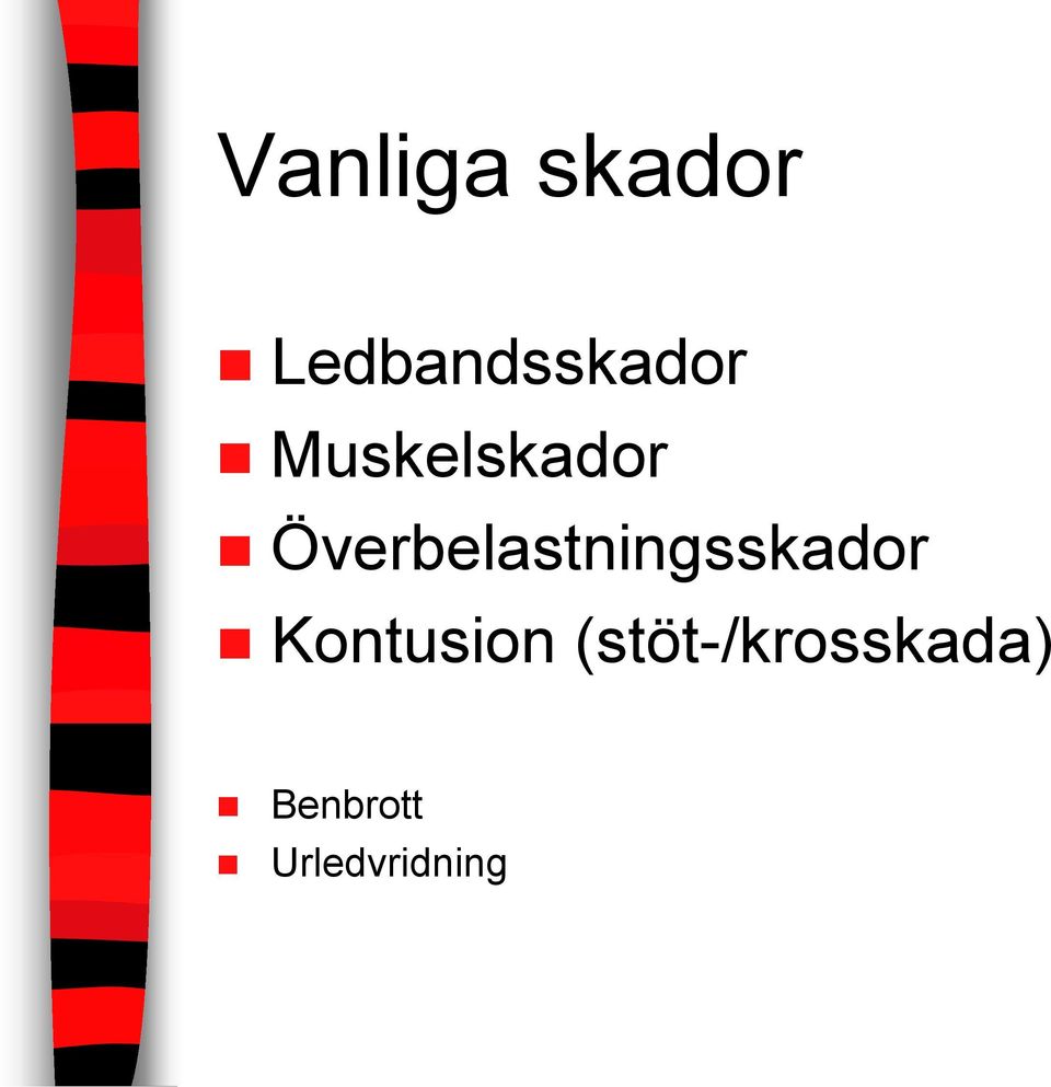 Överbelastningsskador