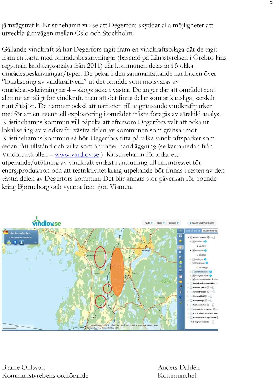 kommunen delas in i 5 olika områdesbeskrivningar/typer.