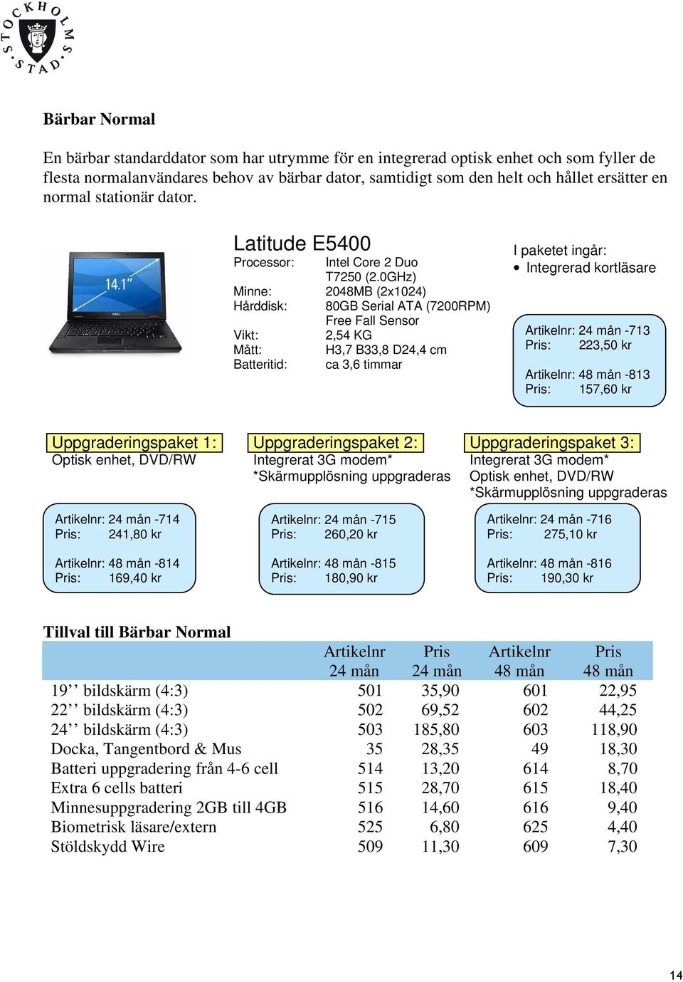 0GHz) 2048MB (2x1024) 80GB Serial ATA (7200RPM) Free Fall Sensor 2,54 KG H3,7 B33,8 D24,4 cm ca 3,6 timmar I paketet ingår: Integrerad kortläsare : -713 : 223,50 kr : -813 : 157,60 kr