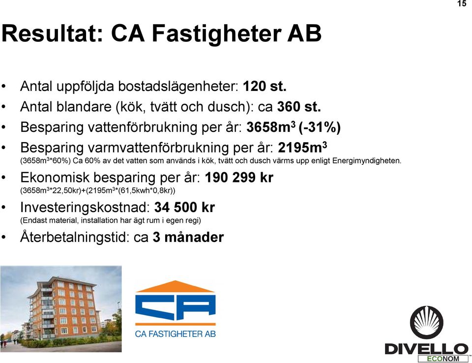 vatten som används i kök, tvätt och dusch värms upp enligt Energimyndigheten.