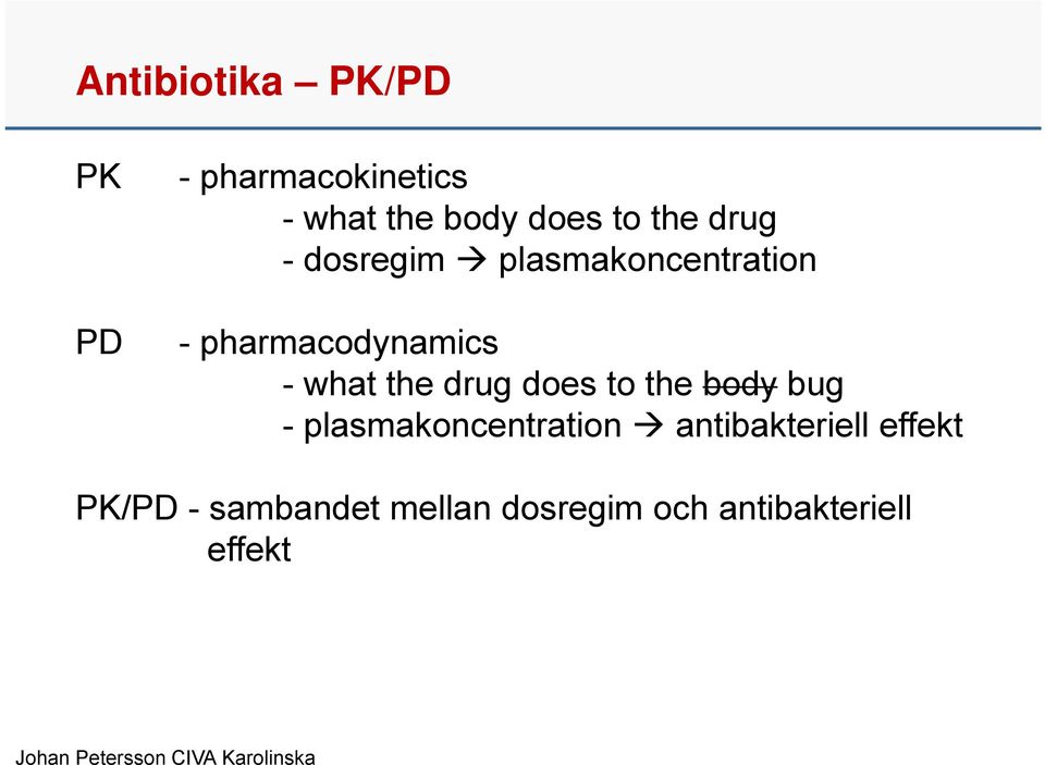 the drug does to the body bug - plasmakoncentration antibakteriell