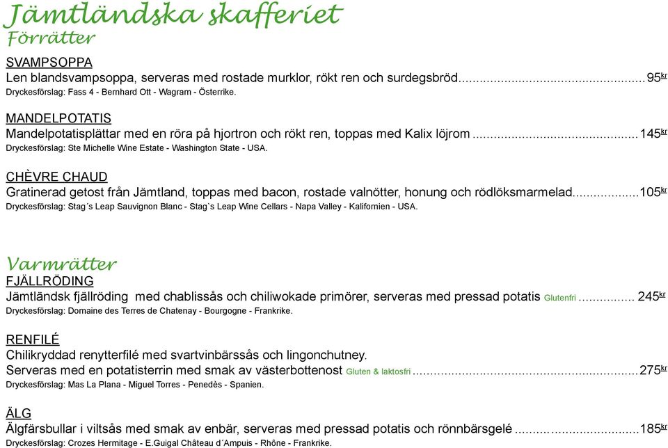 Chèvre chaud Gratinerad getost från Jämtland, toppas med bacon, rostade valnötter, honung och rödlöksmarmelad.