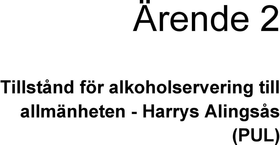 alkoholservering