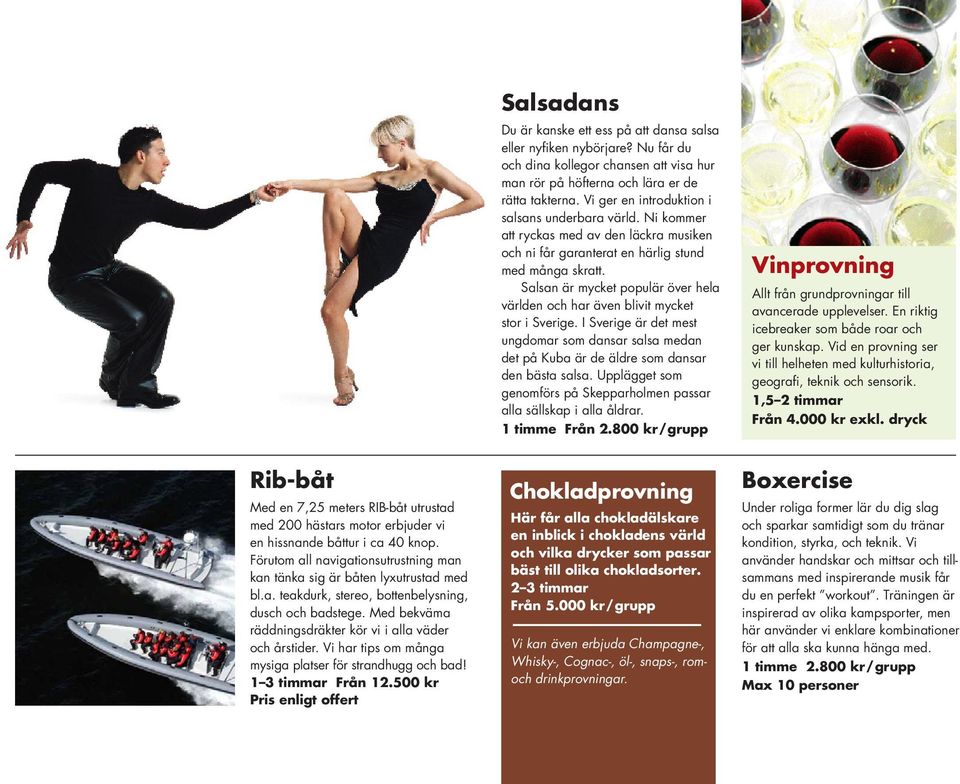 Salsan är mycket populär över hela världen och har även blivit mycket stor i Sverige. I Sverige är det mest ungdomar som dansar salsa medan det på Kuba är de äldre som dansar den bästa salsa.