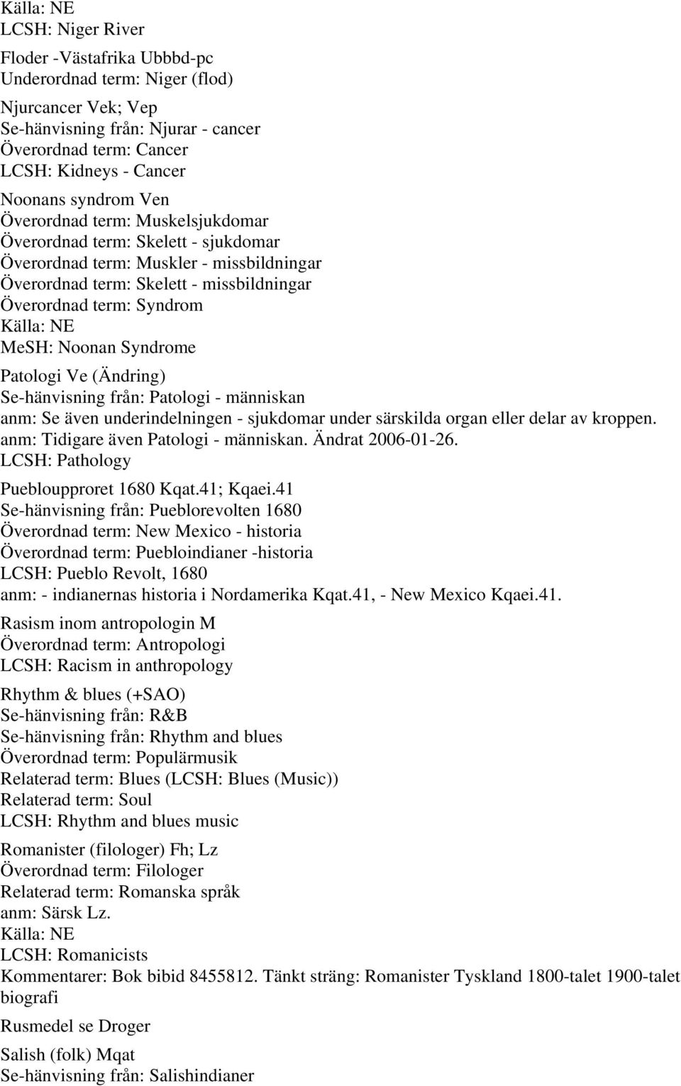 Syndrome Patologi Ve (Ändring) Se-hänvisning från: Patologi - människan anm: Se även underindelningen - sjukdomar under särskilda organ eller delar av kroppen. anm: Tidigare även Patologi - människan.