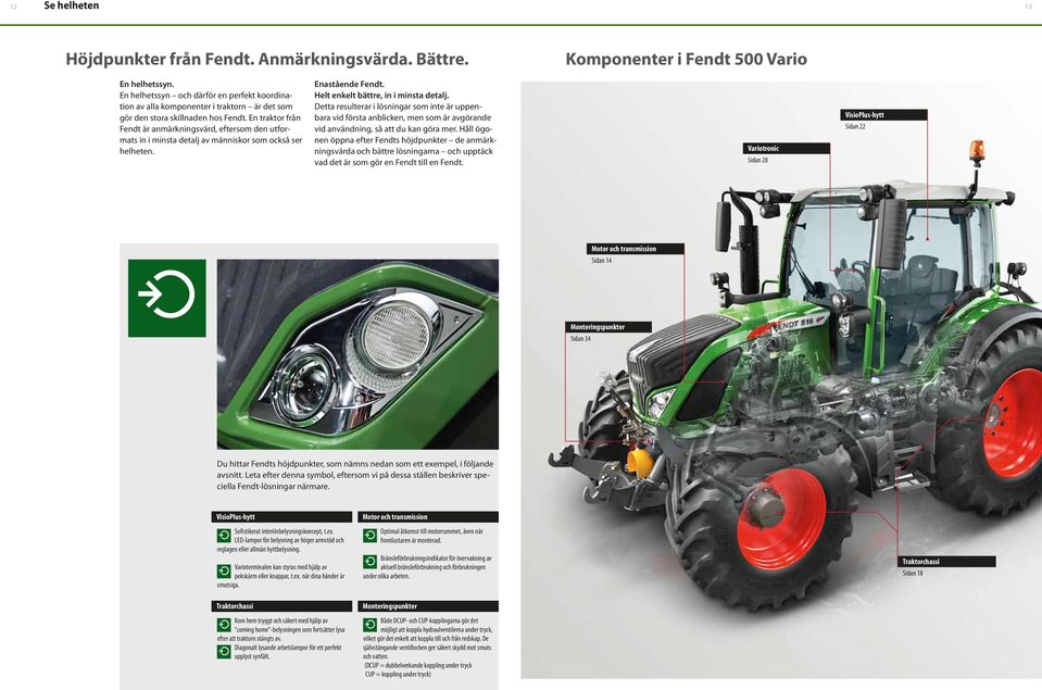 En traktor från Fendt är anmärkningsvärd, eftersom den utformats in i minsta detalj av människor som också ser helheten. Enastående Fendt. Helt enkelt bättre, in i minsta detalj.