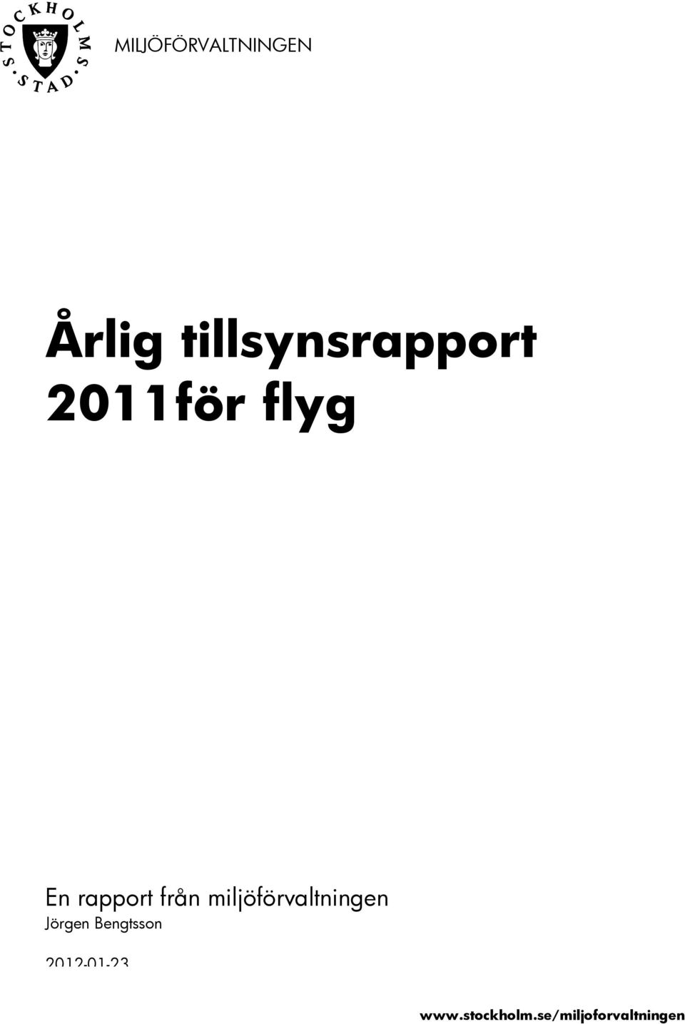 rapport från miljöförvaltningen