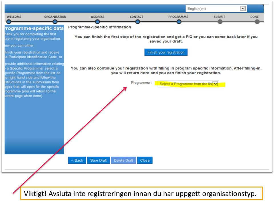 registreringen