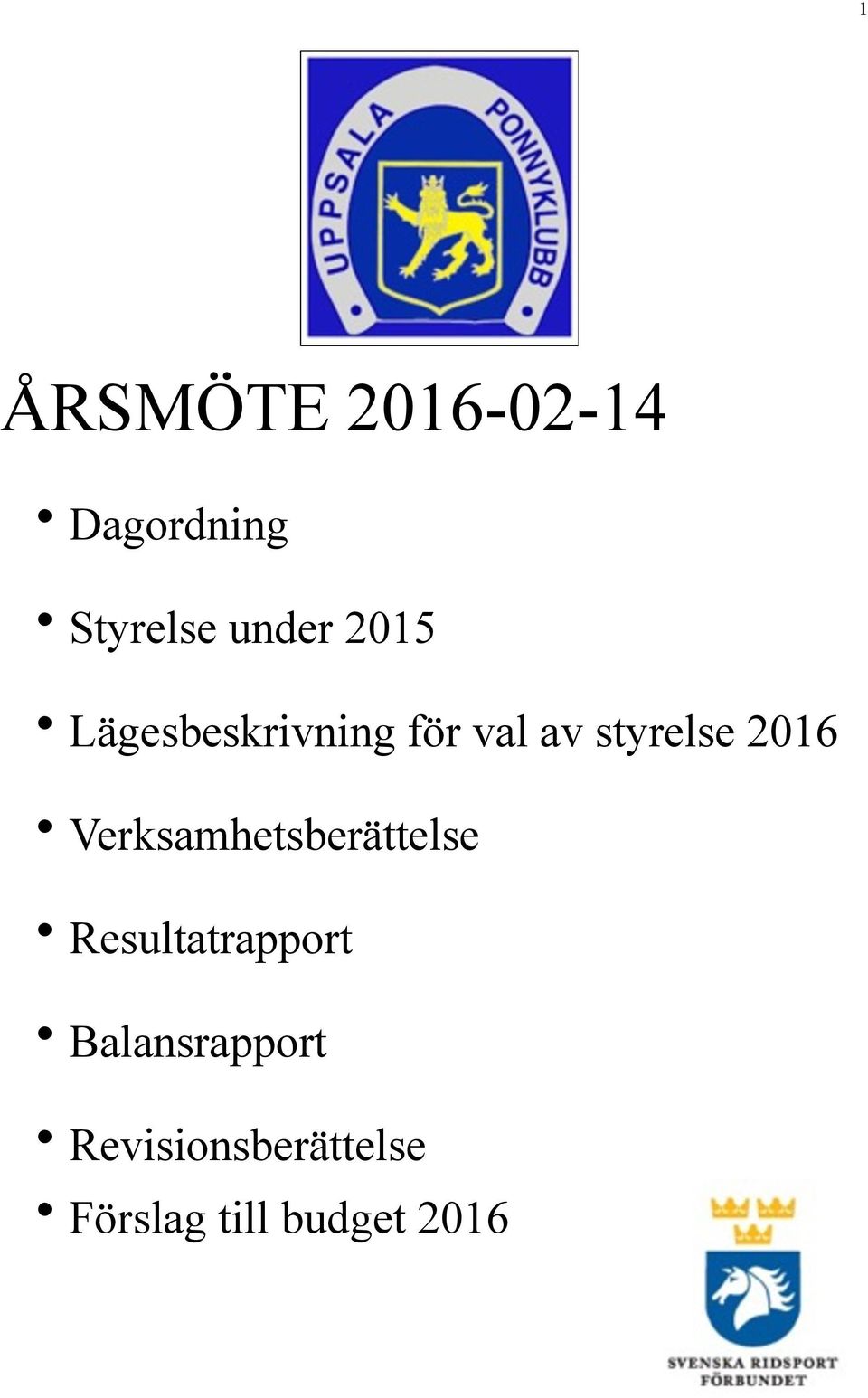 Verksamhetsberättelse Resultatrapport