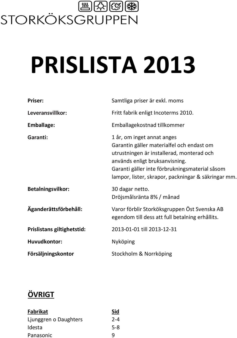 monterad och används enligt bruksanvisning. Garanti gäller inte förbrukningsmaterial såsom lampor, lister, skrapor, packningar & säkringar mm. 30 dagar netto.