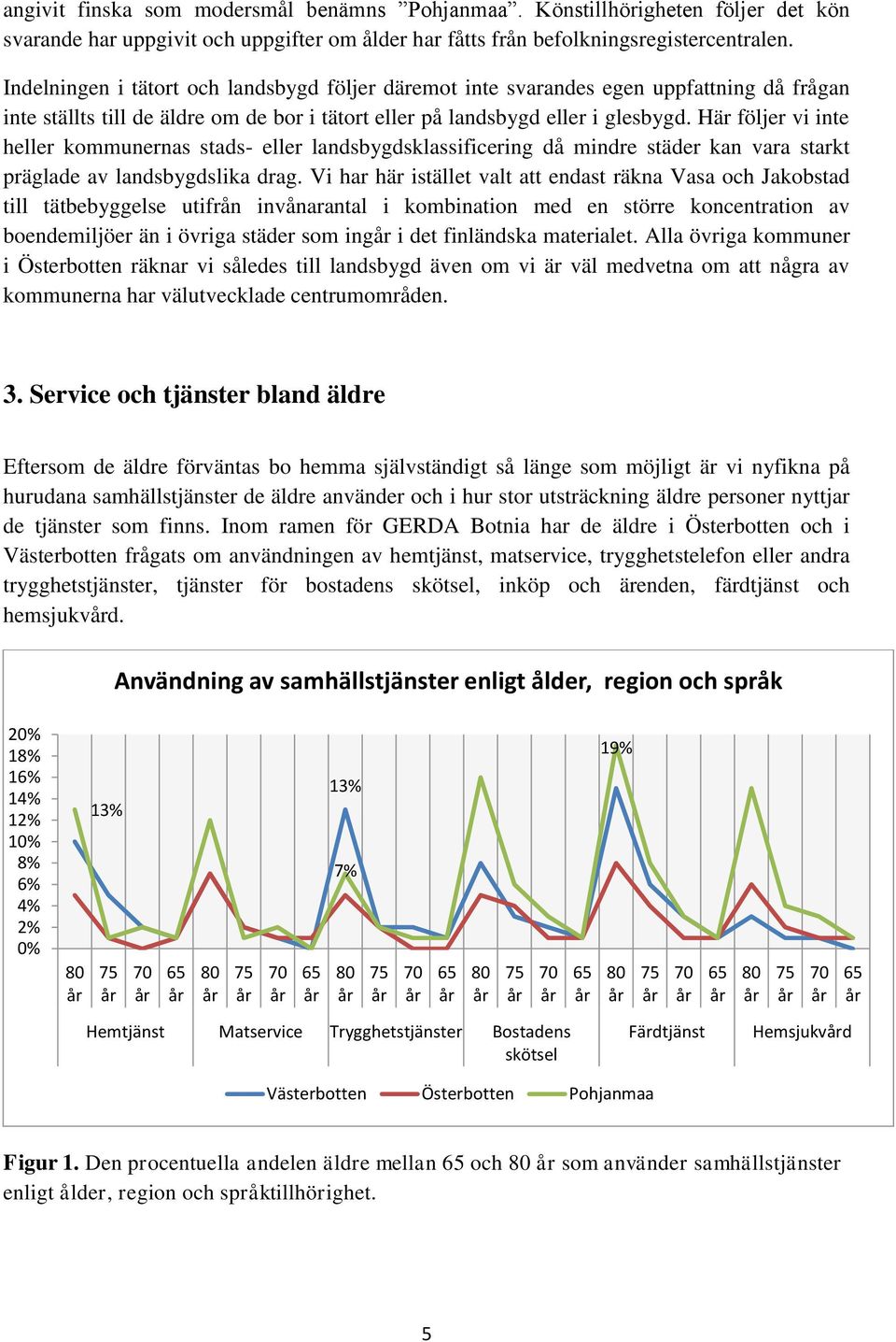 Här följer vi inte heller kommunernas stads- eller landsbygdsklassificering då mindre städer kan vara starkt präglade av landsbygdslika drag.