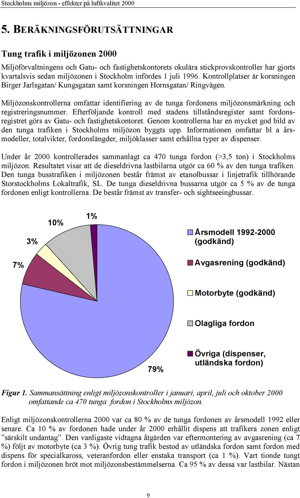 Miljözonskontrollerna omfattar identifiering av de tunga fordonens miljözonsmärkning och registreringsnummer.