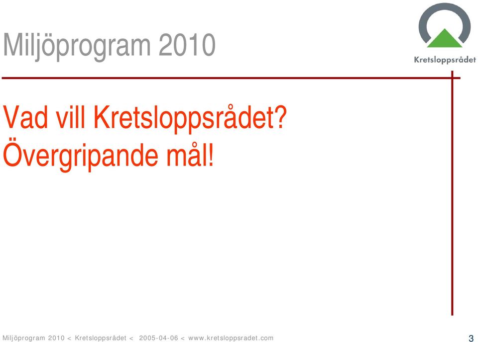 Miljöprogram 2010 <