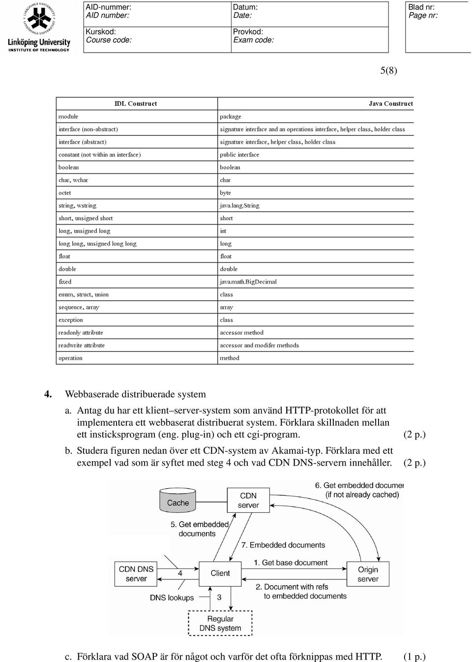 system. Förklara skillnaden mellan ett insticksprogram (eng. plug-in) och ett cgi-program. b.