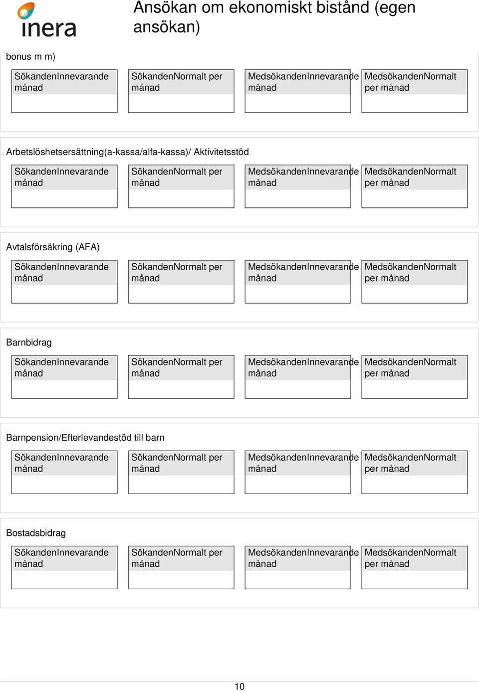 Aktivitetsstöd per Avtalsförsäkring (AFA) per