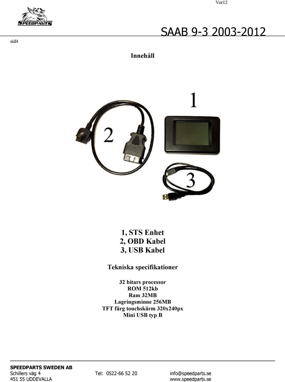 processor ROM 512kb Ram 32MB Lagringsminne