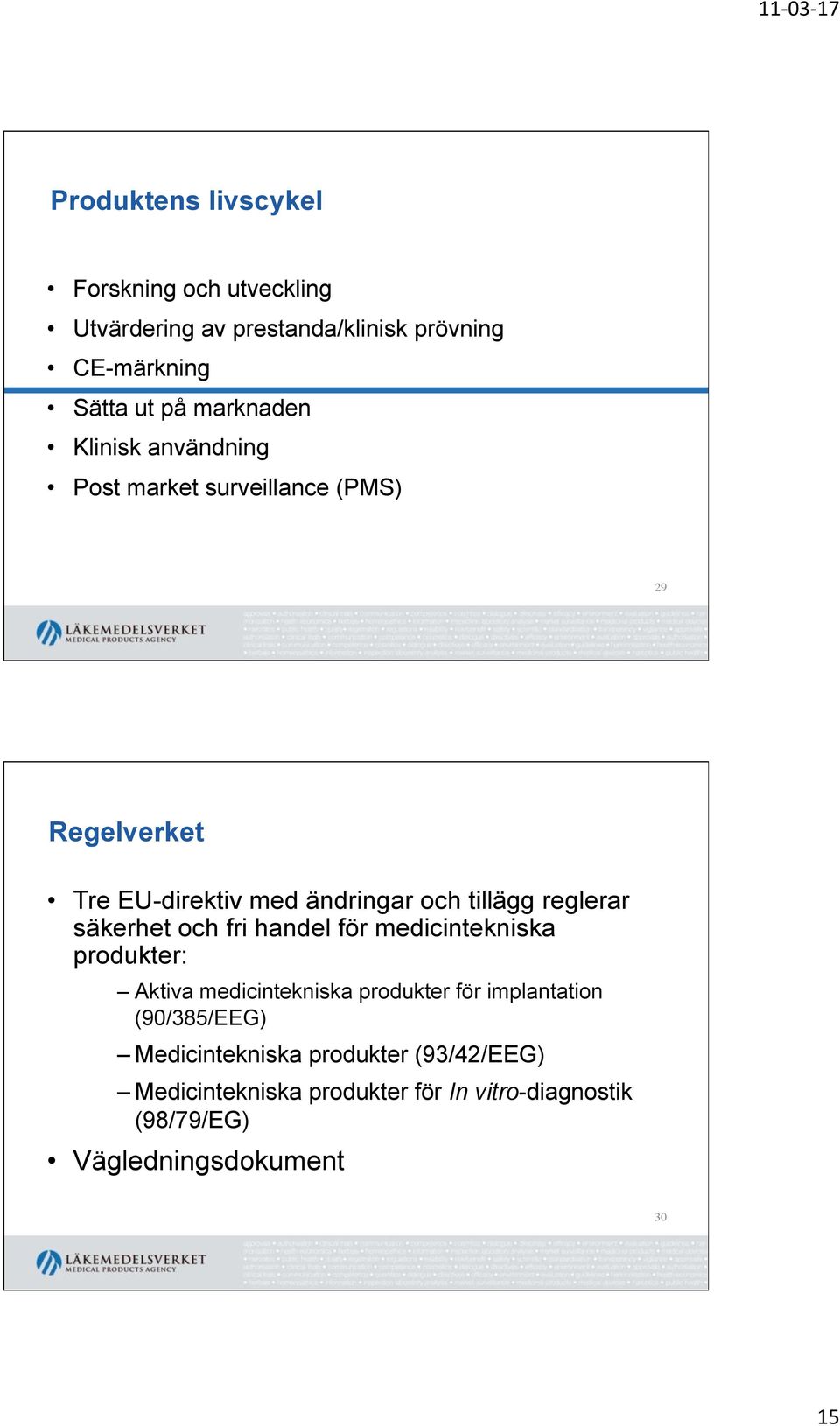 reglerar säkerhet och fri handel för medicintekniska produkter: Aktiva medicintekniska produkter för implantation