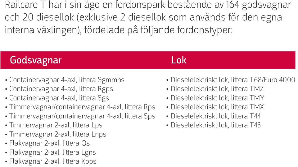 Timmervagnar/containervagnar 4-axl, littera Sps Timmervagnar 2-axl, littera Lps Timmervagnar 2-axl, littera Lnps Flakvagnar 2-axl, littera Os Flakvagnar 2-axl, littera Lgns Flakvagnar 2-axl,