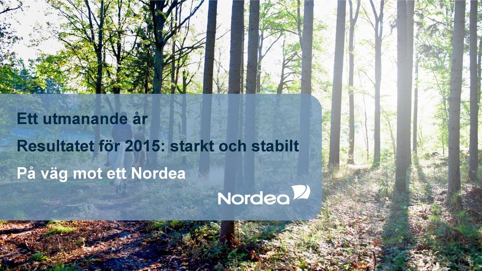 2015: starkt och