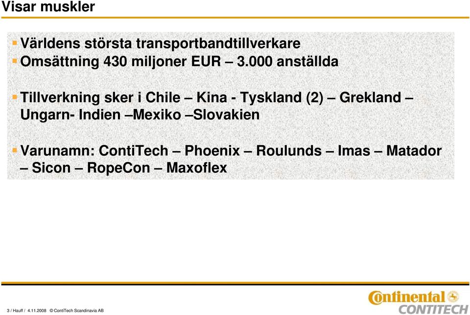 000 - Tyskland medarbetare (2) Grekland Ungarn- Världens Indien största Mexiko tillverkare Slovakien av Non Tyre gummiprodukter