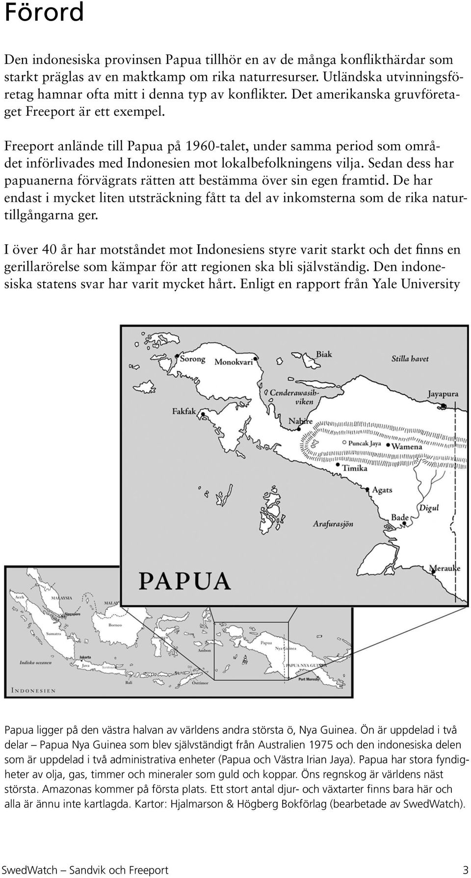 Freeport anlände till Papua på 1960-talet, under samma period som området införlivades med Indonesien mot lokalbefolkningens vilja.