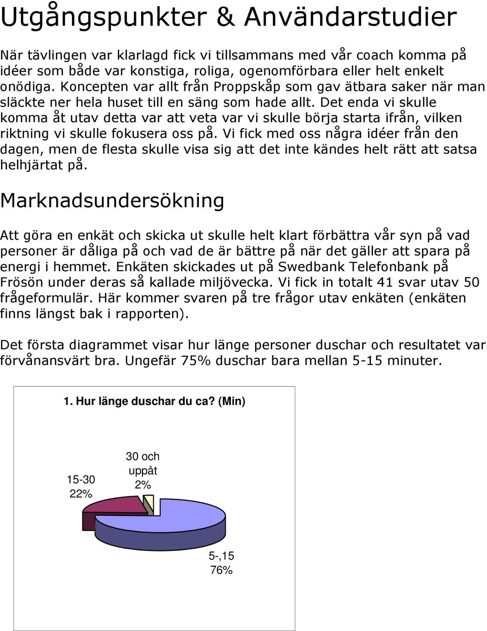 Det enda vi skulle komma åt utav detta var att veta var vi skulle börja starta ifrån, vilken riktning vi skulle fokusera oss på.