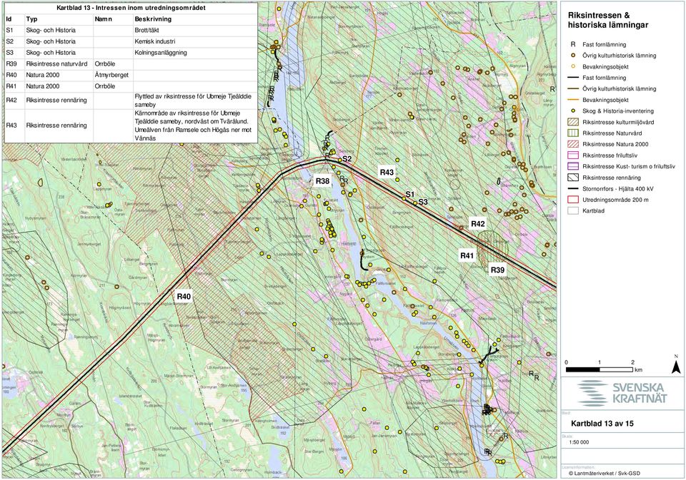 Åtmyrberget Orrböle Flyttled av riksintresse för Ubmeje Tjeälddie sameby Kärnområde av riksintresse för Ubmeje