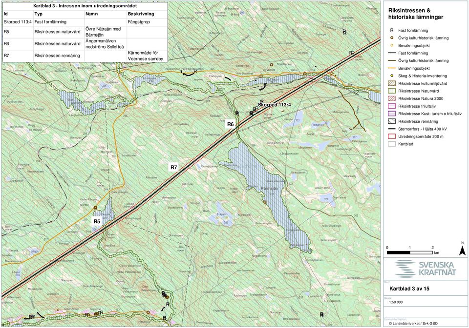 Nätraån med Bärmsjön Ångermanälven nedströms Sollefteå iksintressen &