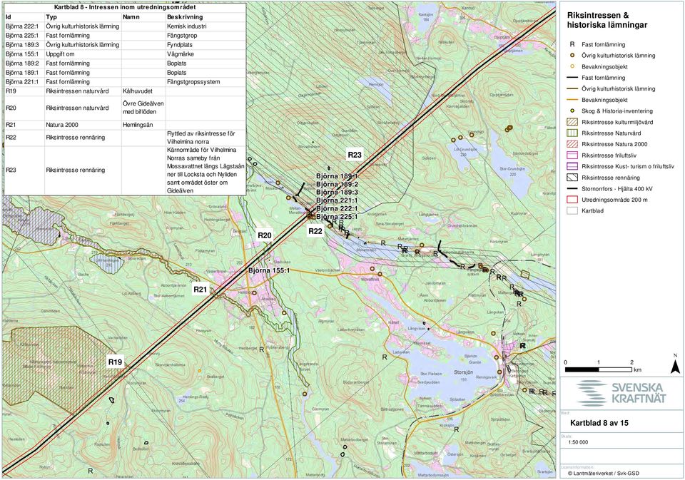 utredningsom rådet Flyttled av riksintresse för Vilhelmina norra Kärnområde för Vilhelmina Norras sameby från Mossavattnet längs Lägstaån ner till