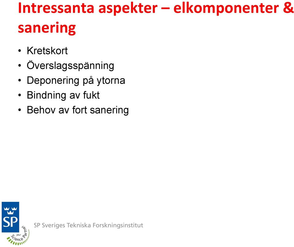 Kretskort Överslagsspänning