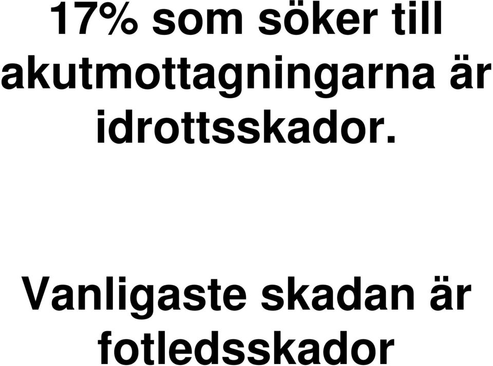 idrottsskador.