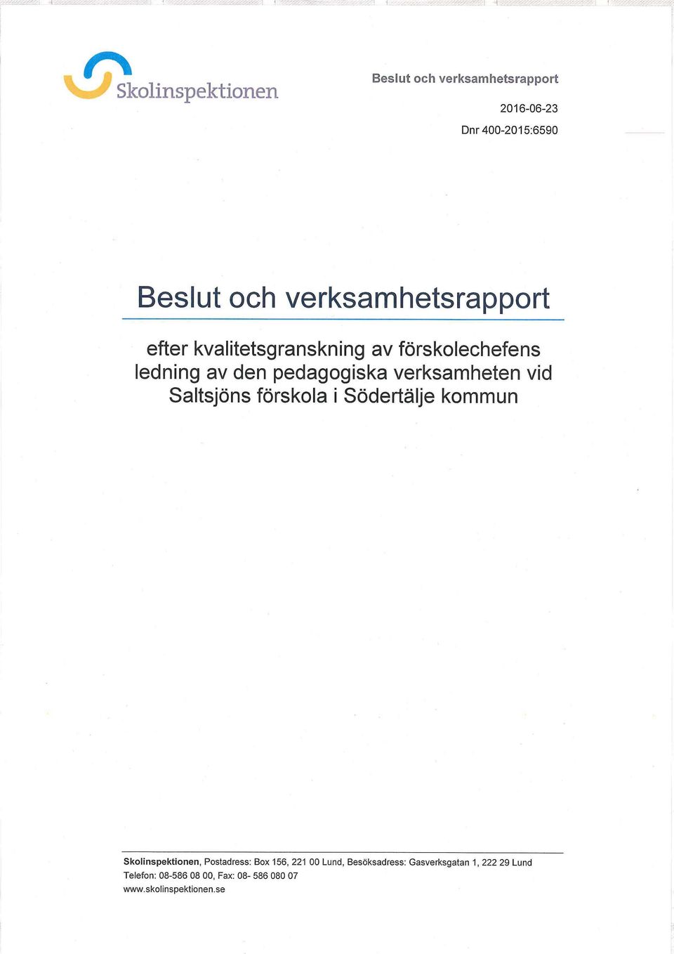 pedagogiska verksamheten vid