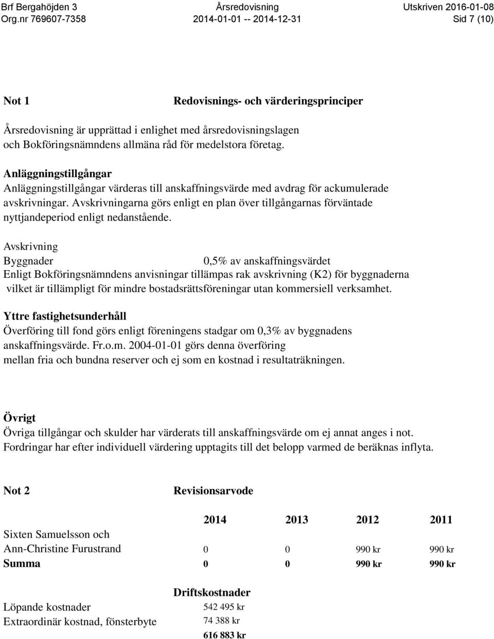 Avskrivningarna görs enligt en plan över tillgångarnas förväntade nyttjandeperiod enligt nedanstående.