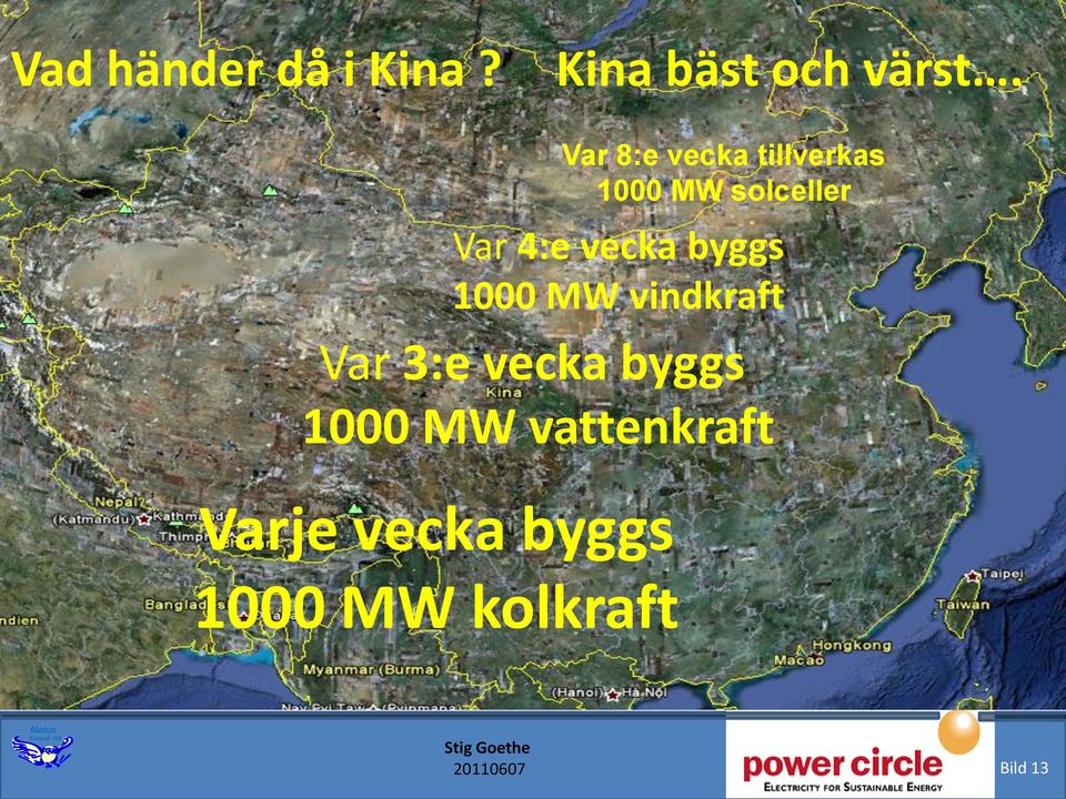 byggs 1000 MW vattenkraft Varje vecka byggs 1000 MW