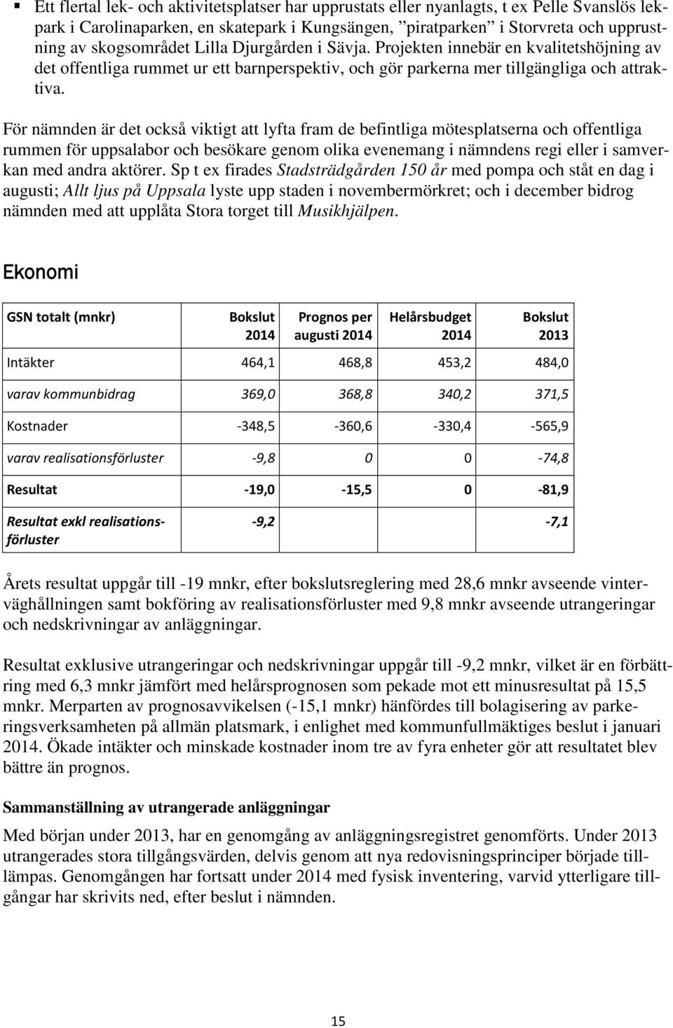 För nämnden är det också viktigt att lyfta fram de befintliga mötesplatserna och offentliga rummen för uppsalabor och besökare genom olika evenemang i nämndens regi eller i samverkan med andra