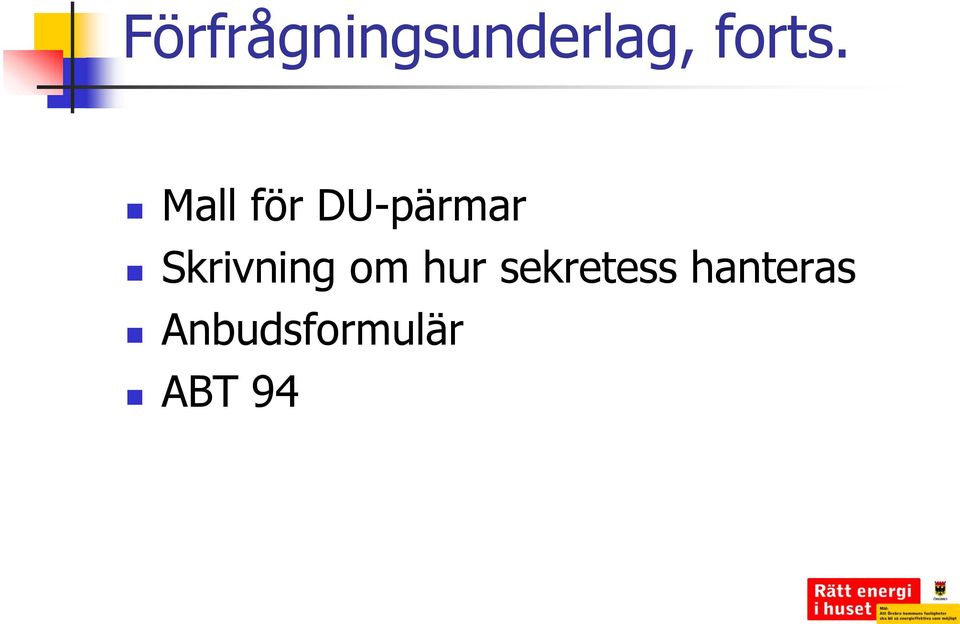 Mall för DU-pärmar