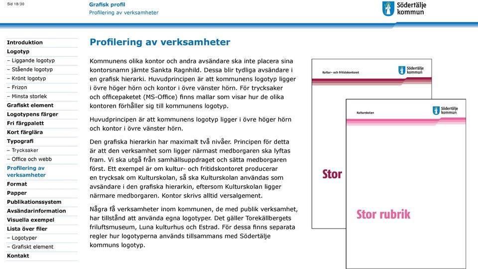 För trycksaker och officepaketet (MS-Office) finns mallar som visar hur de olika kontoren förhåller sig till kommunens logotyp. odiam nullandiam zzriure venisi.eriliquis niat luptat.