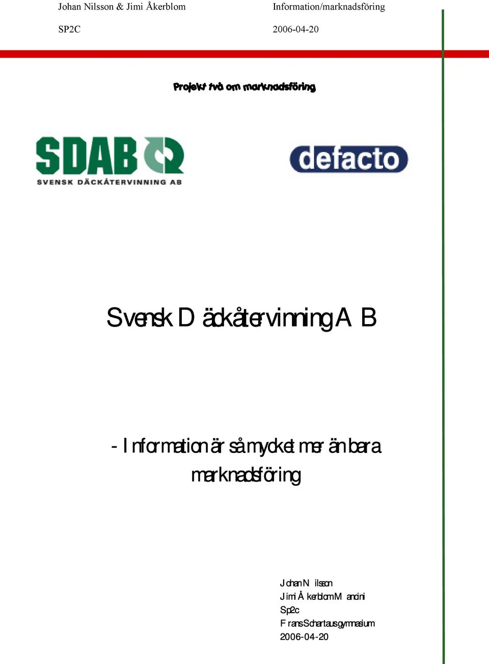 mer än bara marknadsföring Johan Nilsson Jimi