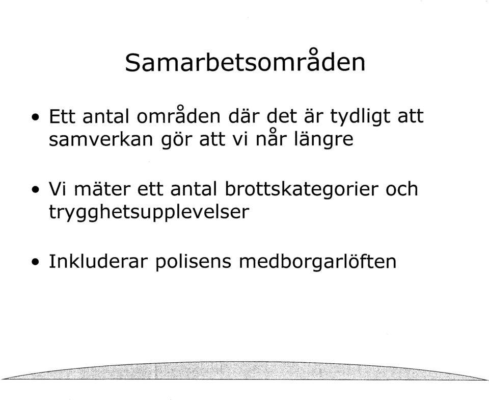 mäter ett antal brottskategorier