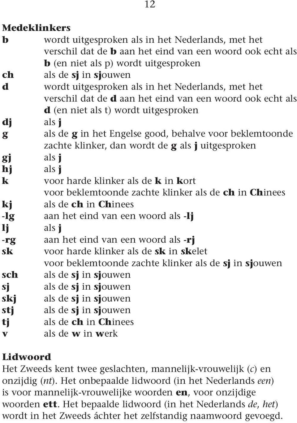 beklemtoonde zachte klinker, dan wordt de g als j uitgesproken gj als j hj als j k voor harde klinker als de k in kort voor beklemtoonde zachte klinker als de ch in Chinees kj als de ch in Chinees