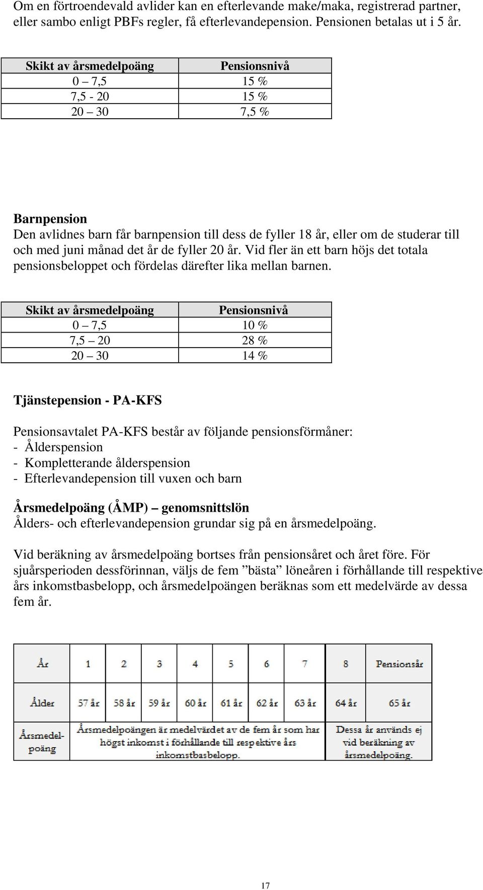 Vid fler än ett barn höjs det totala pensionsbeloppet och fördelas därefter lika mellan barnen.