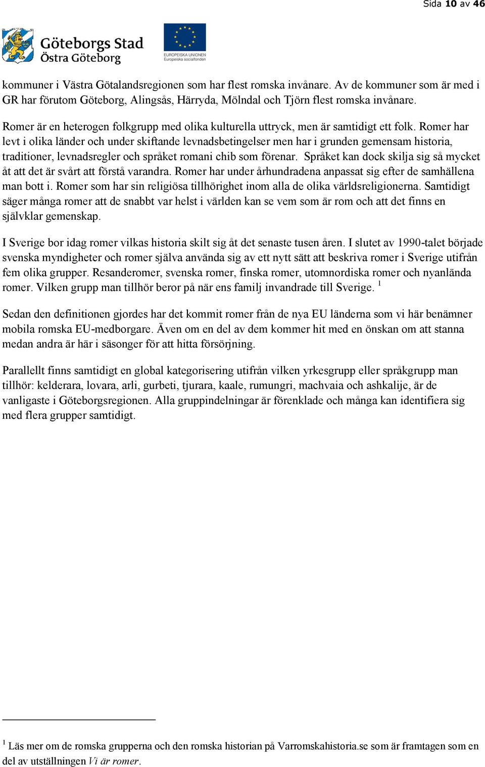 Romer har levt i olika länder och under skiftande levnadsbetingelser men har i grunden gemensam historia, traditioner, levnadsregler och språket romani chib som förenar.