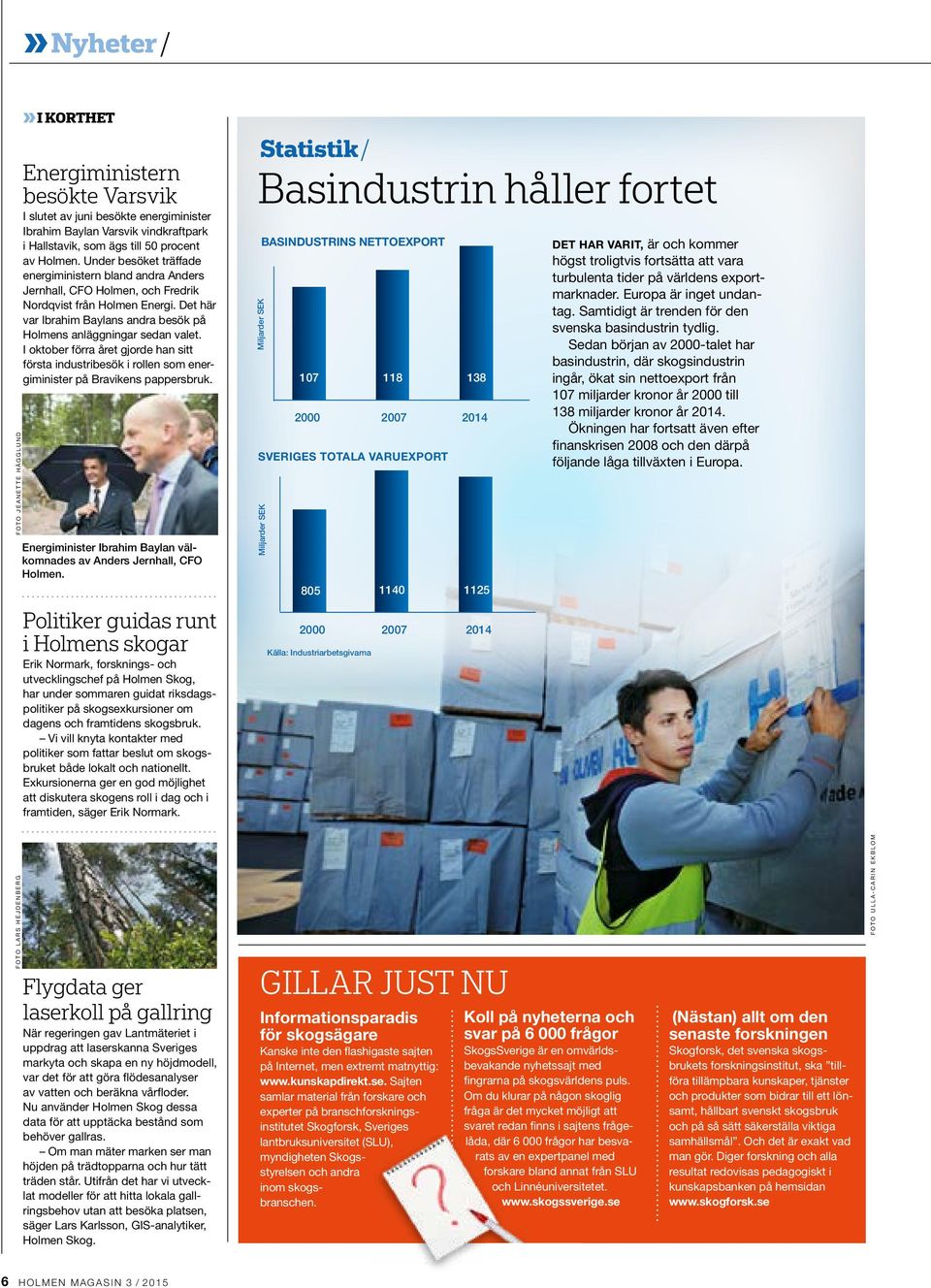 Det här var Ibrahim Baylans andra besök på Holmens anläggningar sedan valet. I oktober förra året gjorde han sitt första industribesök i rollen som energiminister på Bravikens pappersbruk.