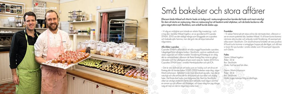 Vi såg en möjlighet som krävde en relativt låg investering och vi tog den, berättar Mikael Ingeltun, en av grundarna till Cupcake STHLM.