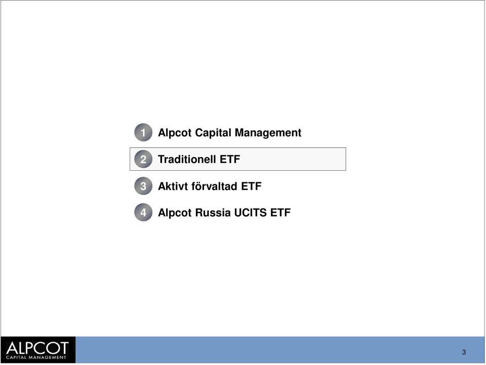 Traditionell ETF