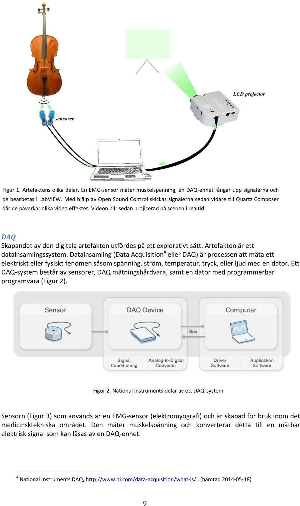 DAQ Skapandet av den digitala artefakten utfördes på ett explorativt sätt. Artefakten är ett datainsamlingssystem.